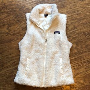 Patagonia white Los Gatos vest Small